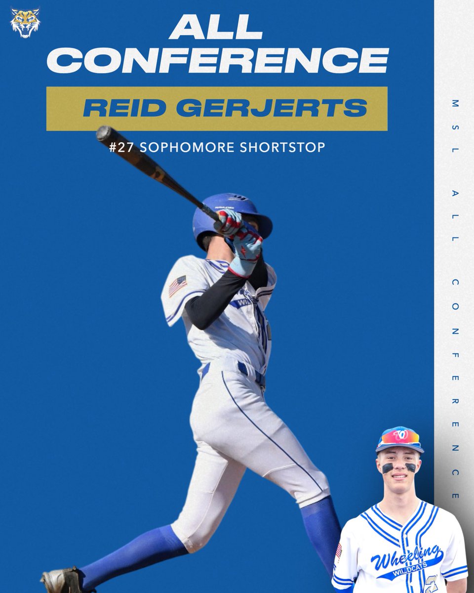 WHSBaseball (@whsbaseball2) on Twitter photo Congratulations to Sophomore SS Reid Gerjerts on being named to the 2025 MSL All-Conference Team.
Reid led our team in Hits, Triples, RBI, Slugging %, and OPS. Also tied for the lead in Doubles and Homeruns
Only the 2nd player with 30 Runs/30 RBI
#FlyTheW <a href="/WHSactivities/">Wheeling Wildcats Athletics and Activities</a> Congratulations to Sophomore SS Reid Gerjerts on being named to the 2025 MSL All-Conference Team.
Reid led our team in Hits, Triples, RBI, Slugging %, and OPS. Also tied for the lead in Doubles and Homeruns
Only the 2nd player with 30 Runs/30 RBI
#FlyTheW <a href="/WHSactivities/">Wheeling Wildcats Athletics and Activities</a>
