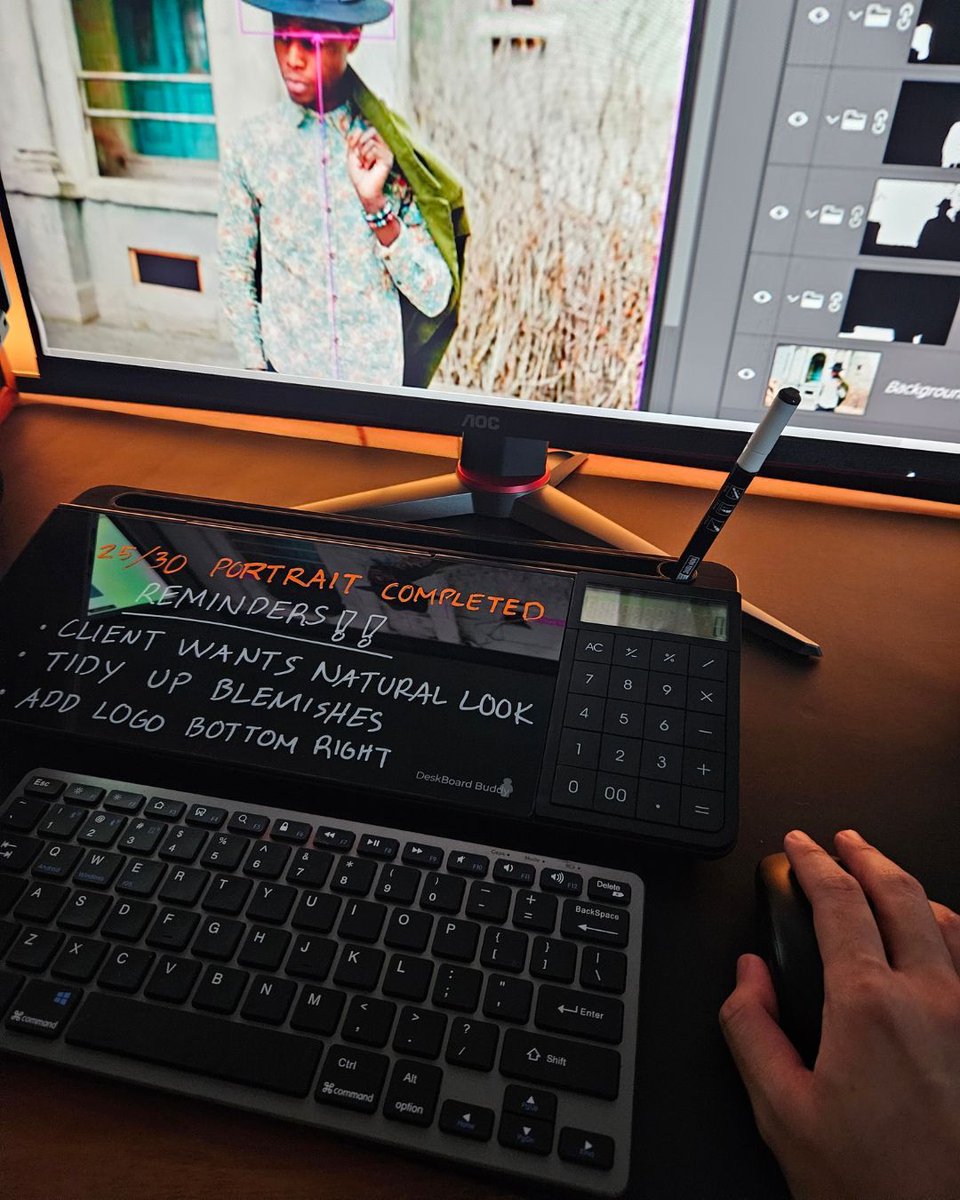 Clutter-free, crowd-free. The DeskBoard Buddy fits right where it should—center stage.

(Pro tip: place it between your screen and keyboard for the best setup!)

Grab yours via the link in bio.