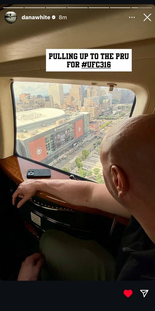 From <a href="/danawhite/">danawhite</a>’s IG story: he’s coming to #UFC316