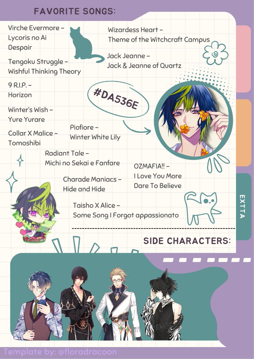 floradracoon's tweet image. Wanted to join with my very own otome intro! My name&apos;s Flora and I&apos;m looking for friends to talk about otome and other things I&apos;m interested in! I&apos;ve been playing mobile otome games for a long time, but started pretty recently playing on Switch as well
#otometwt | #otometwtintro