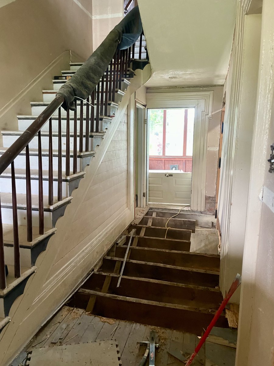 You can just do things. Buy an old mansion. Find all the rot. Replace all the rot. If you can build a factory you can restore an old landmark. (Ulysses S. Grant climbed this staircase)