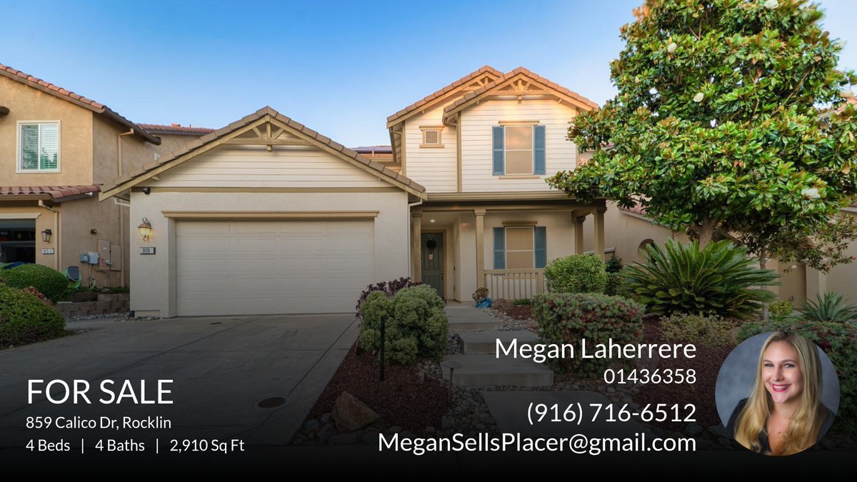 SellingRocklin's tweet photo. 📍 For Sale 📍 Take a look at this fantastic new property that just hit the market located at 859 Calico Dr in Rocklin. Reach out here or at (916) 716-6512 for more information!

Listed by Lane Taglio

Megan Laherrere
Your Friend, ... https://t.co/4vh44438YZ https://t.co/X3UFWs4st6