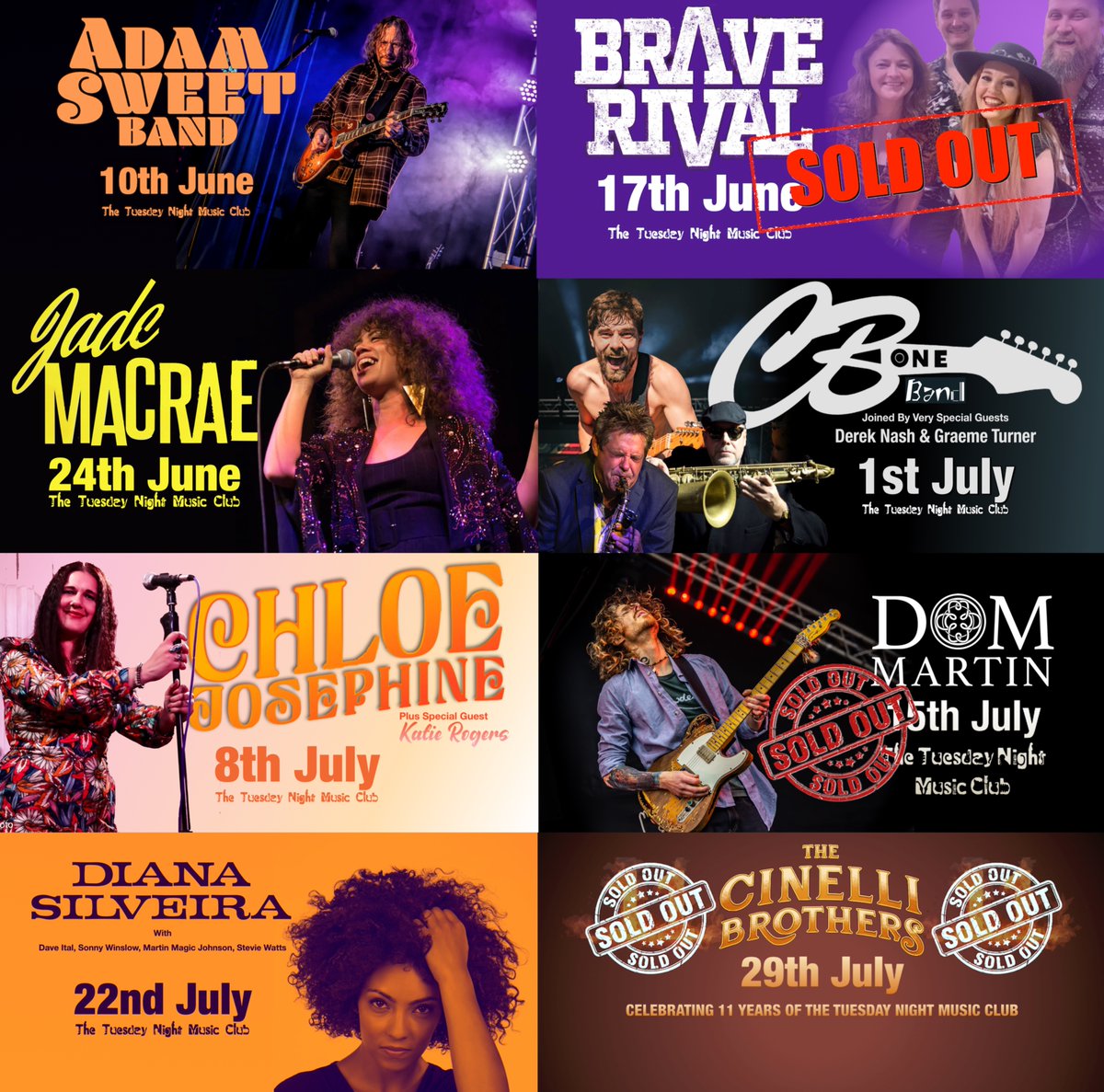 The TNMC (@the_tnmc) on Twitter photo Just look what's coming to <a href="/The_TNMC/">The TNMC</a> Get tickets quick from TheTNMC.co.uk
<a href="/adamsweetweets/">Adam Sweet</a> <a href="/BraveRivalBand/">Brave Rival</a> <a href="/therealjademac/">Jade MacRae</a>
<a href="/MusicDomMartin/">Dom Martin</a> <a href="/gr8musicvenues/">gr8MusicVenues</a> Just look what's coming to <a href="/The_TNMC/">The TNMC</a> Get tickets quick from TheTNMC.co.uk
<a href="/adamsweetweets/">Adam Sweet</a> <a href="/BraveRivalBand/">Brave Rival</a> <a href="/therealjademac/">Jade MacRae</a>
<a href="/MusicDomMartin/">Dom Martin</a> <a href="/gr8musicvenues/">gr8MusicVenues</a>