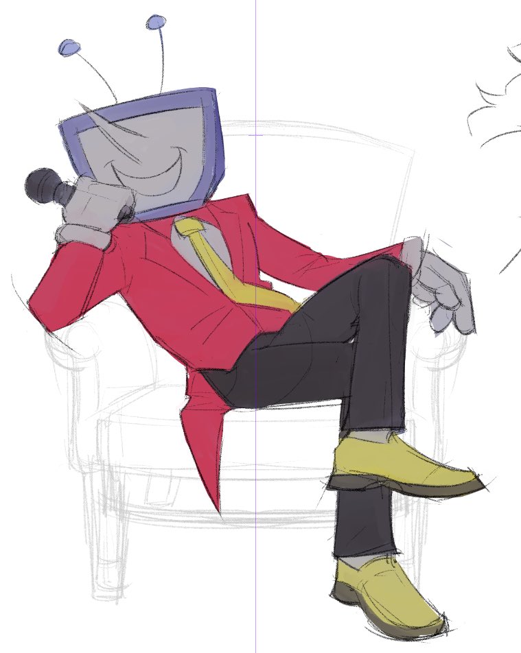 #deltarunespoilers #deltarune 

unshaded tenna closeup from the dump. he’s fun