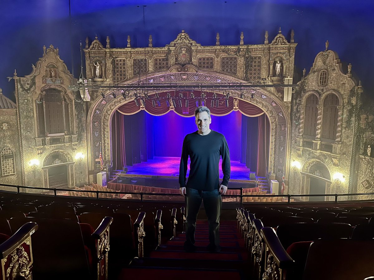 What an amazing theater with a great production team! Looking forward to performing for everyone tonight at the historic Marion Palace Theatre!