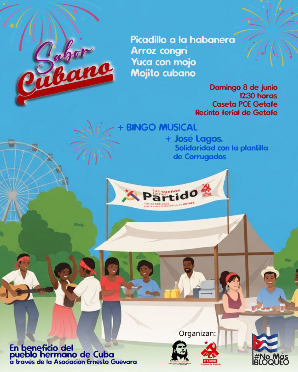 Mañana, a partir de las 12:30h, estaré en la caseta del <a href="/PCEGetafe/">PCE Getafe</a>, y tendré la oportunidad de explicar todo lo acontecido en los últimos años en Corrugados Getafe. 

Gracias por la invitación y compromiso con la lucha obrera.

Salud y Revolución ✊️