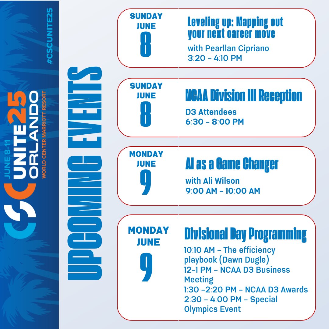 d3sida's tweet image. Twas the night before #cscunite25 

Check out what the D3SIDA Board will be doing during the convention! We hope to see you all on Monday’s Divisional Day 🤩