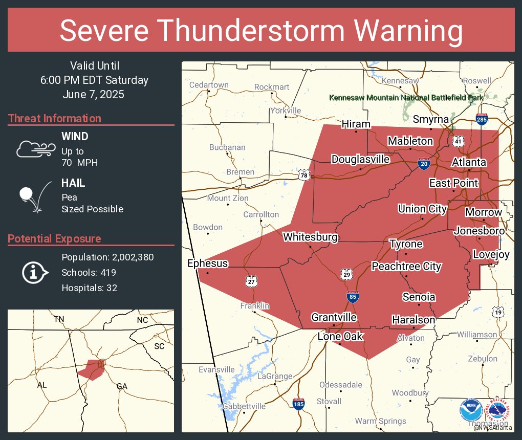 NWS Atlanta tweet media