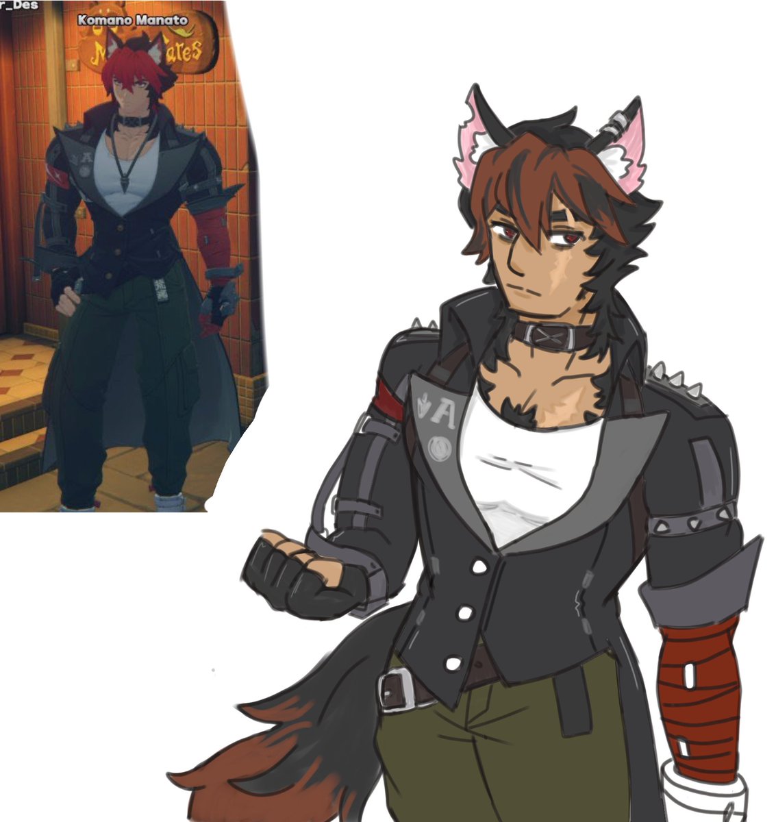 Prerona2411's tweet photo. Kind of wish zzz matched his hair colour to his tail and used a reddish brown instead of rooster red lol
#KomanoManato #zzzero https://t.co/bjamywA6Lh