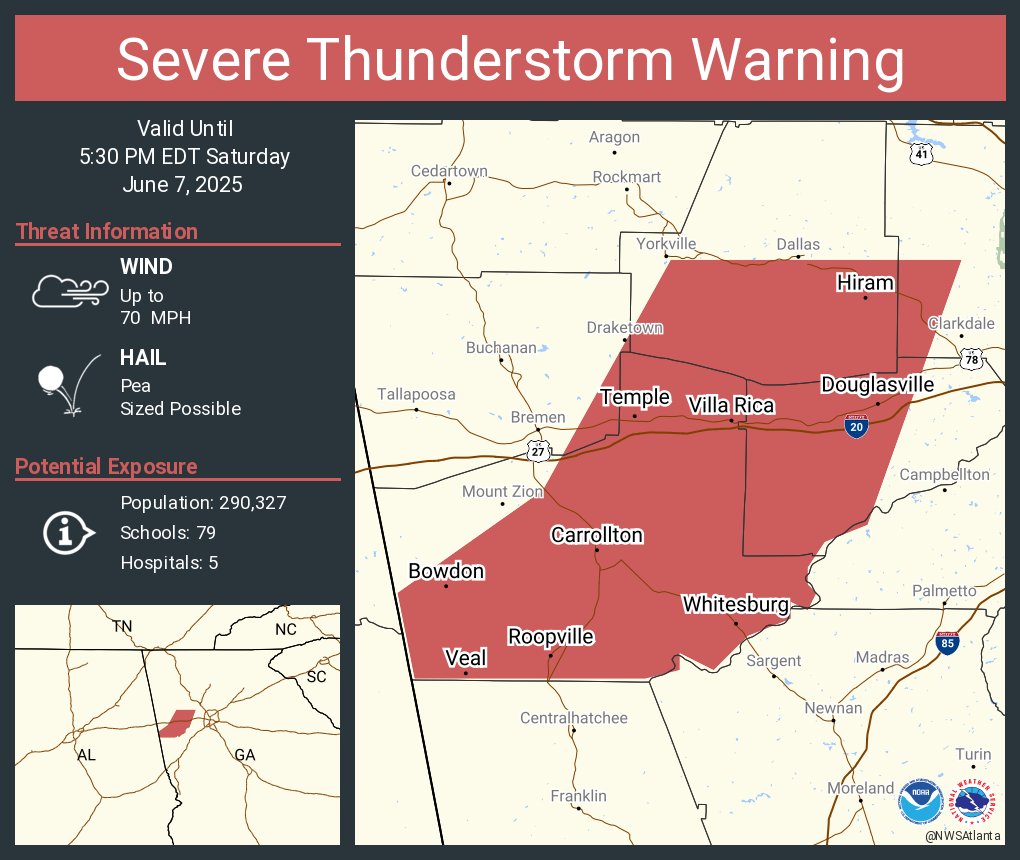 NWS Atlanta tweet media
