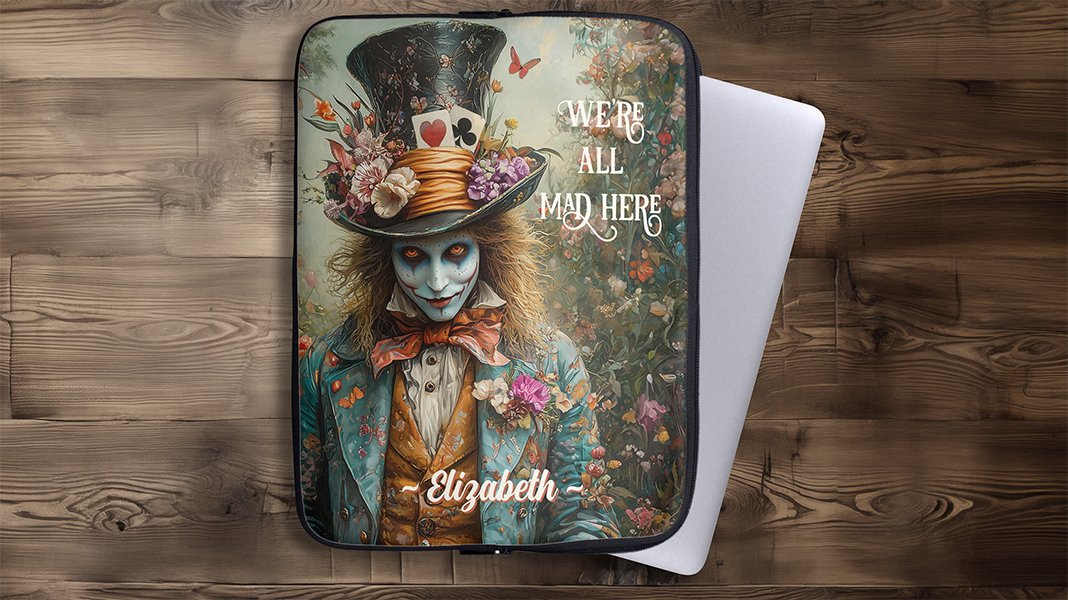 I was mad to create this Mad Hatter tech case, and why not!🎩 #zazzlemade #madHatter #laptopbag
Personalise to make it yours..
zazzle.com/alice_in_wonde…