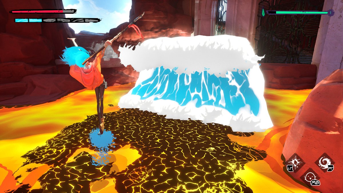 「ハイスピードアクションADV『フェイディング・エコー』発表!溶岩や毒など、環境と」|⚡Game*Spark⚡のイラスト
