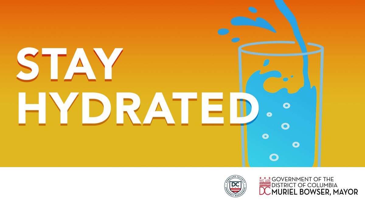 Happy WorldPride DC! 🌈
It’s warm out, stay hydrated, and stay cool to keep the fun going.
Feeling dizzy, fatigued, or cramping? Seek medical help—call 911 in an emergency.
Visit worldpridedc.org/safety for health &amp; safety tips.