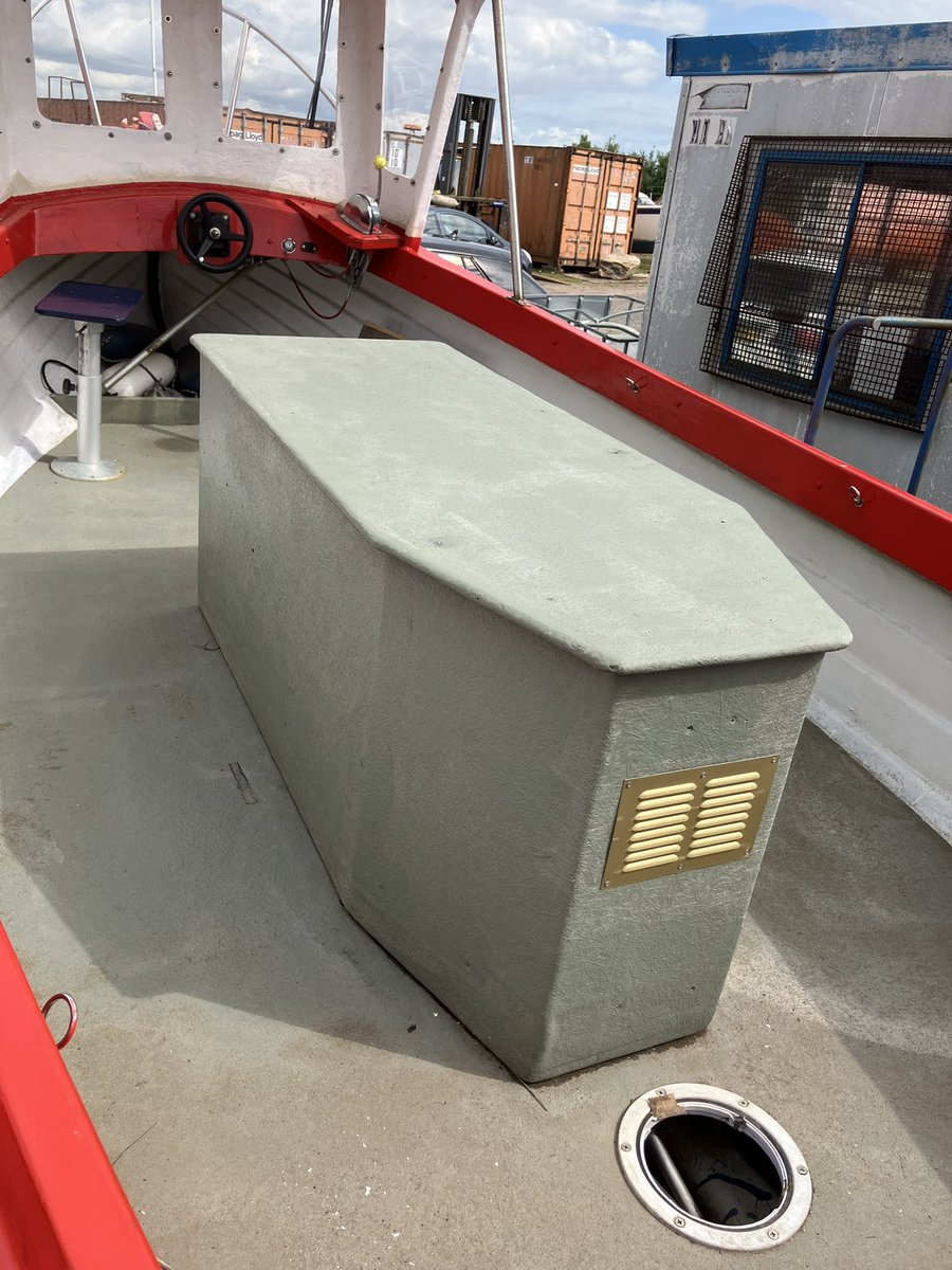 So my 84yr old dad still works on boats, this one needs some work as he says the coffin shaped engine cover needs redesigned…….What were they thinking!