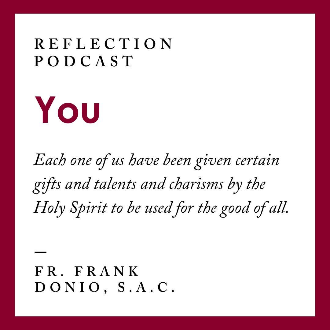 For the Solemnity of Pentecost, a reflection on our being sent on mission for Christ.

Click the link below to listen.
catholicapostolatecenterpodcast.com/reflections/you