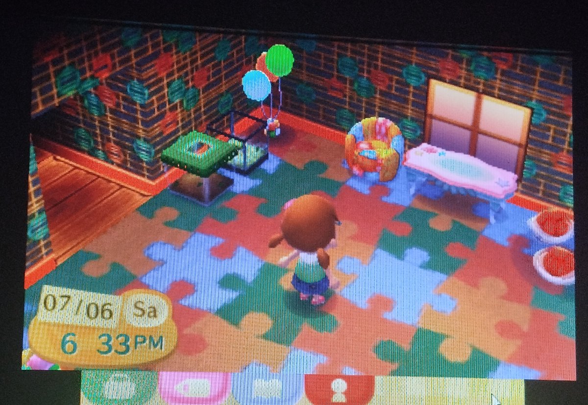 my house  is  pretty  tidy   theres  a section  for Mario stuff :D
dont hav  better  wallpaper yet..