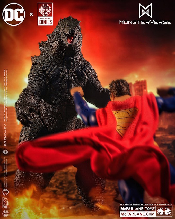 🚨O #Superman vs Godzilla pela McFarlane Toys.