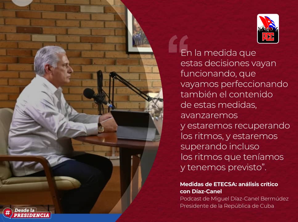La voluntad política de la Revolución es desarrollar y expandir acceso a Internet, incluso en las más adversas circunstancias. Es un derecho que hemos defendido y una voluntad que sigue intacta. Las medidas son para recuperar capacidades tecnológicas del país. #AlPuebloNosDebemos