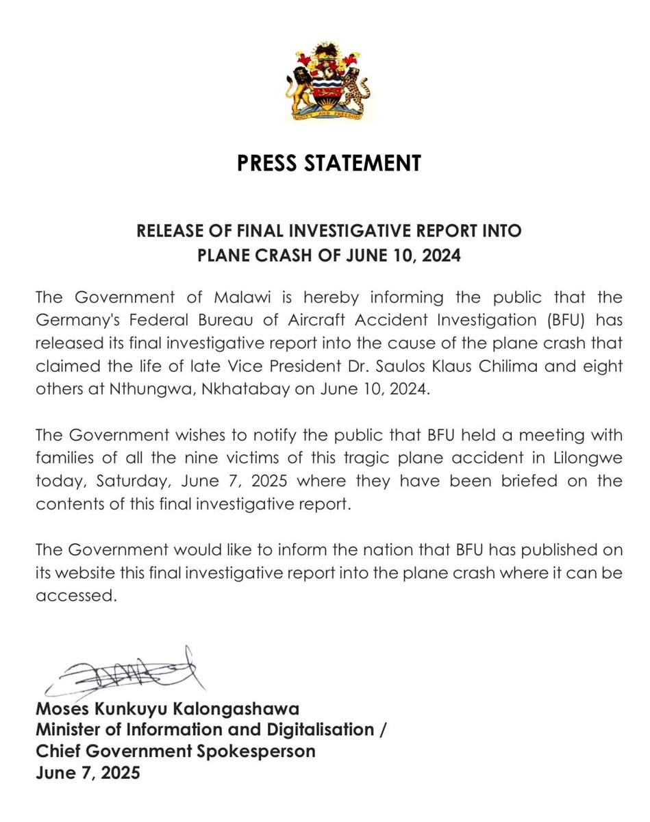 Malawi Government🇲🇼 (@malawigovt) on Twitter photo 