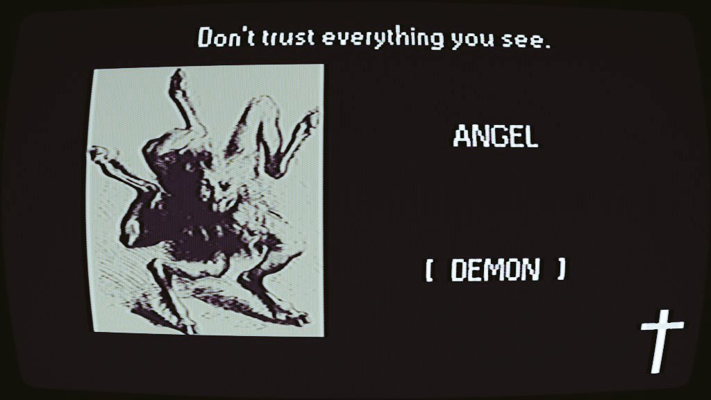 DanInFiction's tweet image. Thanks to everyone who&apos;s checked out EVALUATION so far. 

For those who haven&apos;t played, not to worry - Salvation is just a few clicks away ✝️

Get the emulated program banned by the Vatican for FREE right here:
toothandclaw.itch.io/evaluation

#gamedev #HorrorGames