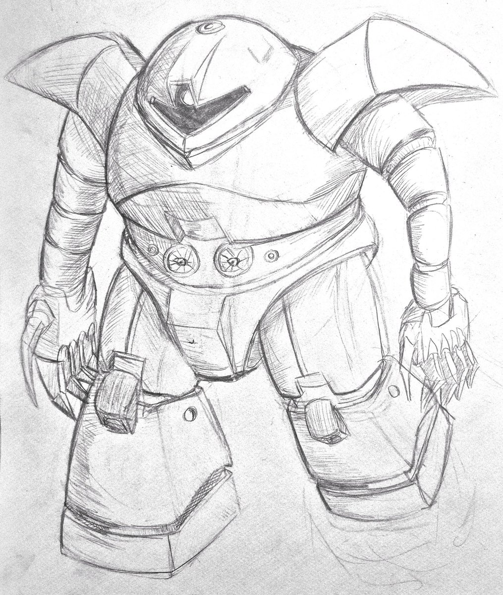 _RemoteRomance_'s tweet photo. Art of my glorious the king the Gogg, best suit of the one year war and all following wars. #gundam #myart #artwork #Gogg https://t.co/tWGtgTLx5y