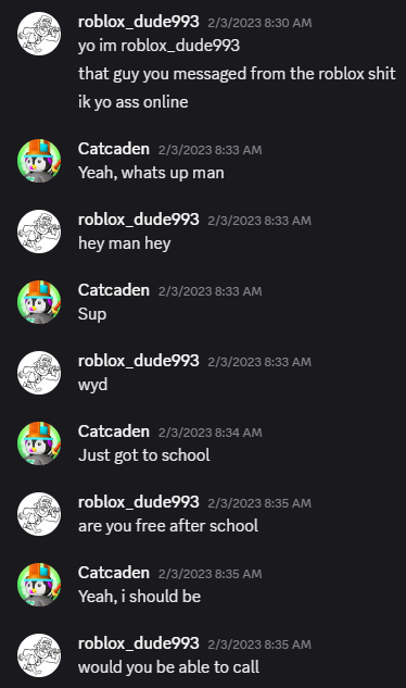 <a href="/roblox_dude993/">roblox_dude993</a> randomly showing up on my recommend when we both were small. He invited me to a GC with @yurustudios and <a href="/Emathiio/">Matt (Emathi)</a> where we all became PARTNERS
I truly think none of us would be where we're at rn if we didn't meet each other