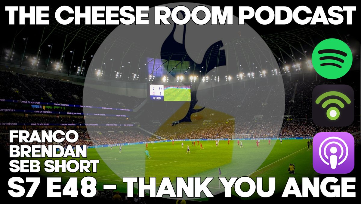 New Pod is out now!  <a href="/CheeseRoomFP/">Franco - Cheese Room Podcaster</a> Seb and Bren discuss Ange's departure....get listening!

linktr.ee/TheCheeseRoomP…