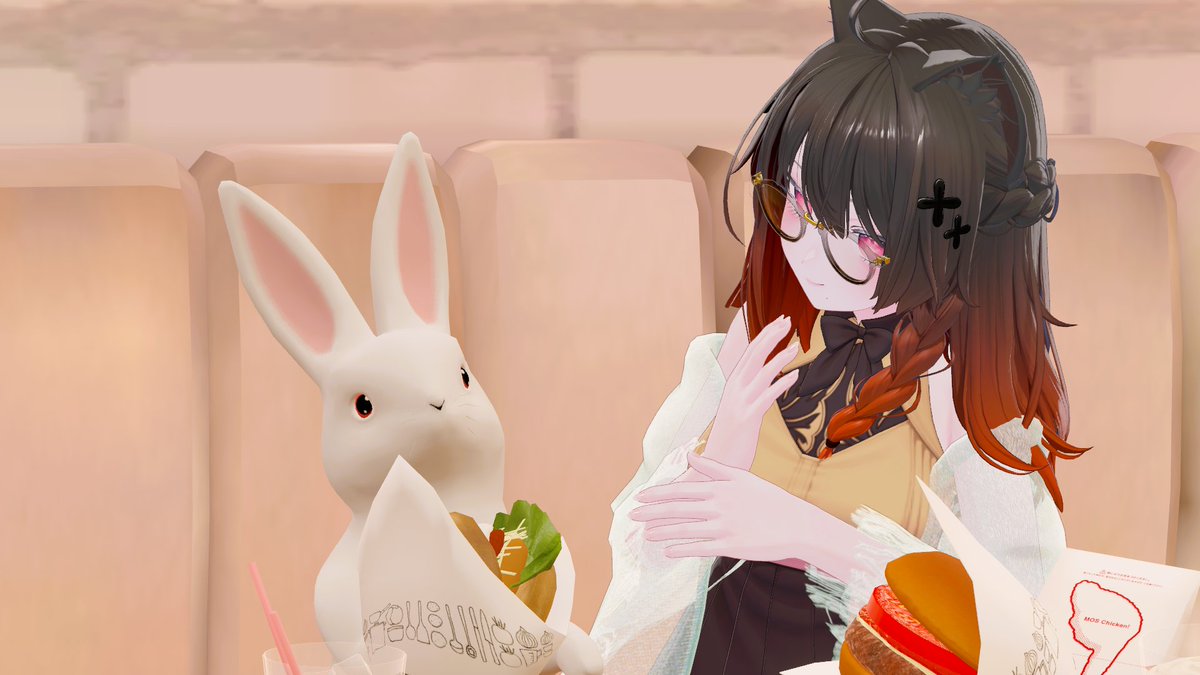 rukuririmilk's tweet photo. こんにちは
もうお昼の時間です
月のモスバーガーに行ったらデリバリーのウサギさんが食べてて可愛かったです
お昼、モスバーガーにしちゃおうかな🍔
#mosmoon https://t.co/AnLxIWxicO