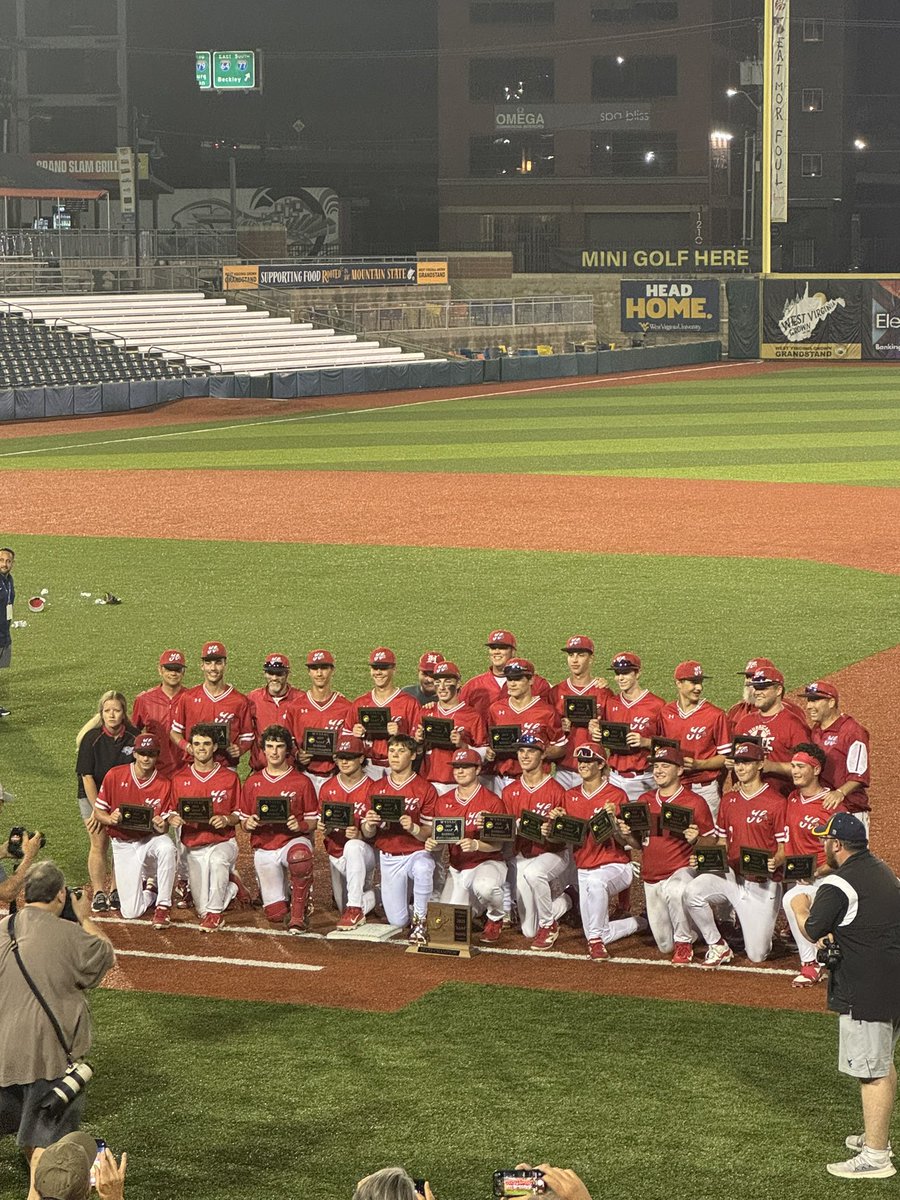 In the History of West Virginia baseball, no team has ever won the AAAA Championship except for Hurricane High School. These guys are record setters.