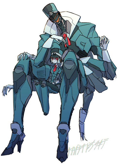 多腕兄妹🤖
体格差このくらいあってもいいかも〜と思って描いたやつ 