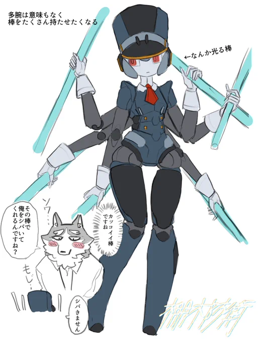 多腕ロボ、ニナちゃんだよ
