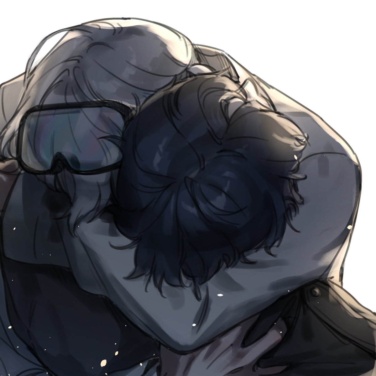 ㅠㅠ분위기가 진짜... 너무 아름다워요~!!
저는 이별할 때 마지막으로 깊게 포옹했던 편이라서 
조금더 끌어안는 자세로 그려봤어요🥲 
트그내그 허용해주셔서 감사드려요~🫶