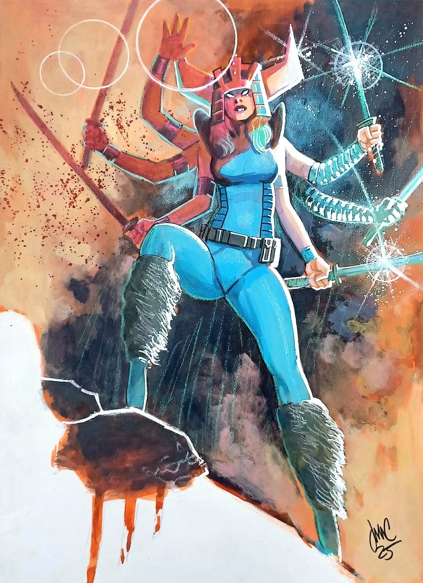 vondurabo's tweet image. Comic Art Fan has the best collectors!
Did this recently for a lucky fan!
Spiral
Acrylic on bristol
By me