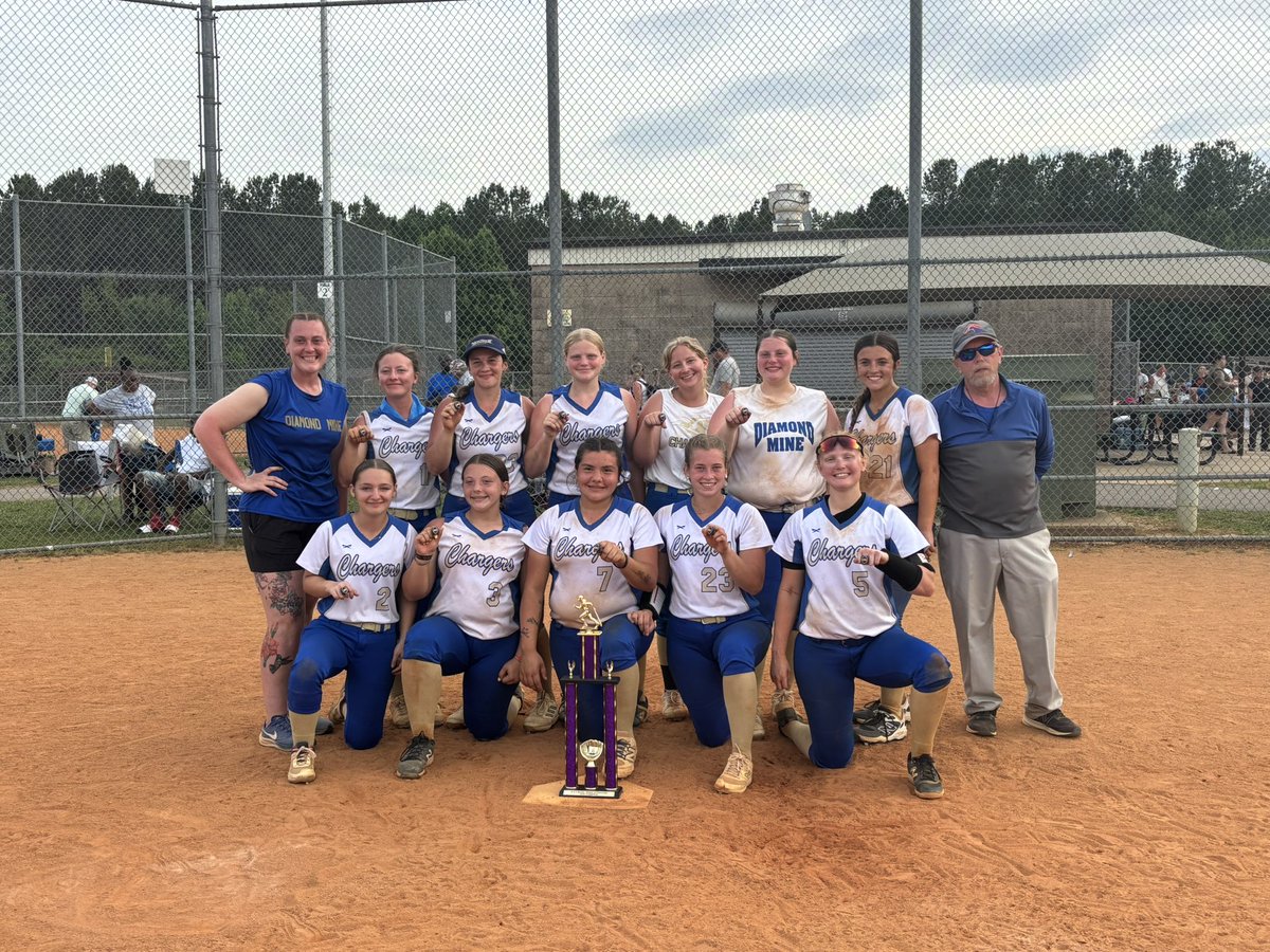 MadiD2026's tweet photo. Kicked off travel season as undefeated champs! I also got MVP. Can’t get much better than that! Go Chargers! 🥎🤘🏻 https://t.co/afba5enL9D