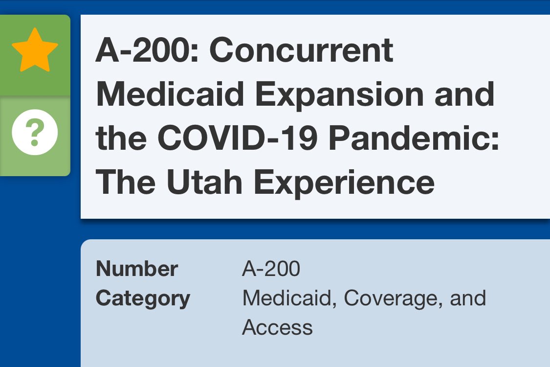 Megan Vanneman (@mevanneman) on Twitter photo Interested in Medicaid expansion during the COVID-19 pandemic?
Stop by to learn more about coverage and preventive services from <a href="/kobkabnaja/">Kob Kitcharoen</a>! Poster A-200, Sunday 8-9:15am
With H Ko, <a href="/SarahHallGordon/">Sarah Hall Gordon</a>, N Waitzman, J Kim, <a href="/SingerPM/">Phillip Singer</a>, <a href="/mevanneman/">Megan Vanneman</a>
<a href="/AcademyHealth/">AcademyHealth</a> Interested in Medicaid expansion during the COVID-19 pandemic?
Stop by to learn more about coverage and preventive services from <a href="/kobkabnaja/">Kob Kitcharoen</a>! Poster A-200, Sunday 8-9:15am
With H Ko, <a href="/SarahHallGordon/">Sarah Hall Gordon</a>, N Waitzman, J Kim, <a href="/SingerPM/">Phillip Singer</a>, <a href="/mevanneman/">Megan Vanneman</a>
<a href="/AcademyHealth/">AcademyHealth</a>
