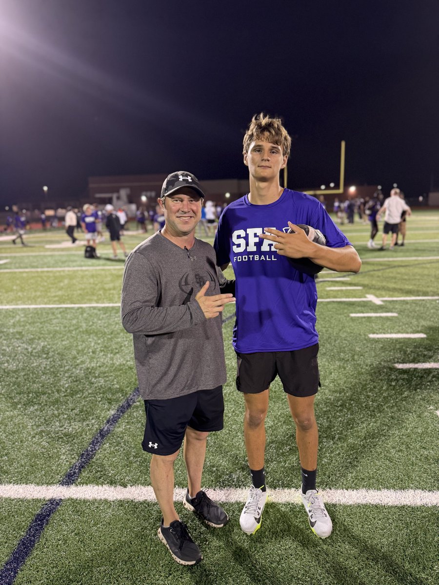 gaving2028's tweet image. Lots of good work at @SFA_Football camp yesterday. Thank you
@CoachCarthel @CoachJMay and @coachkreutzmann for putting on such a great camp. I learned a ton!
@Zinn68
@Glap_IV
@Bullard_Coach
@SCSharkFootball
@coachp_3cpa
@byfelite7v7
@PrepRedzoneTX