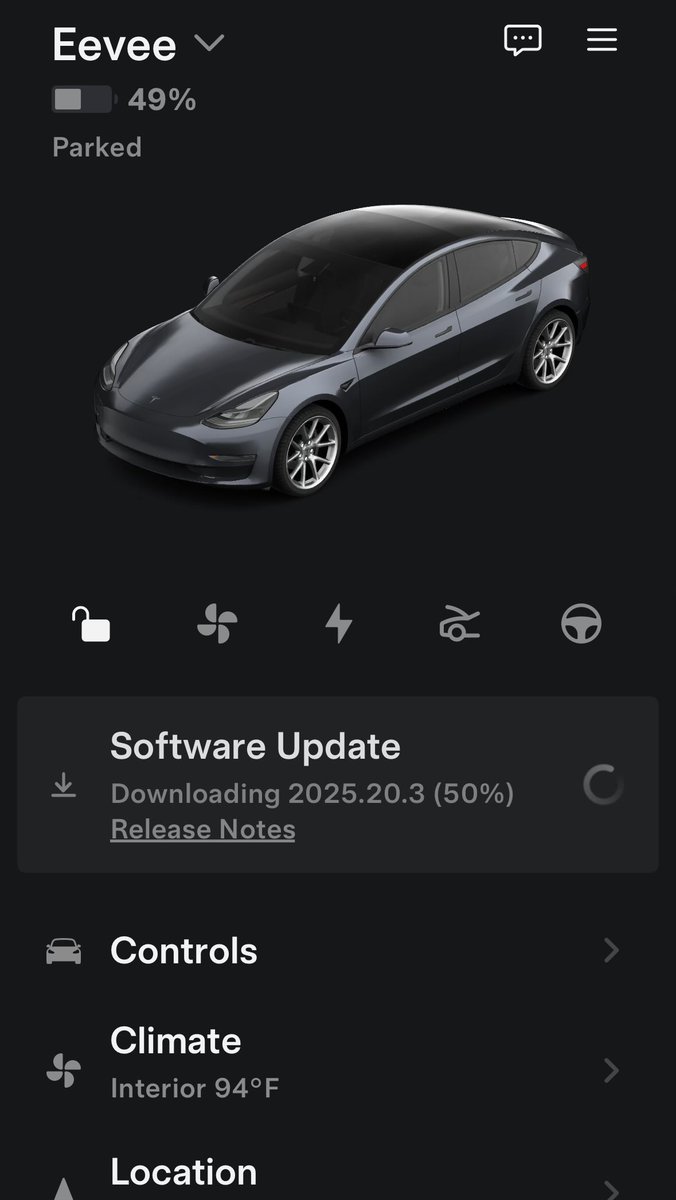 Just got 2025.20.3 on my AI3 Model 3 with FSD!!

This one adds Live Supercharging activity ⚡️