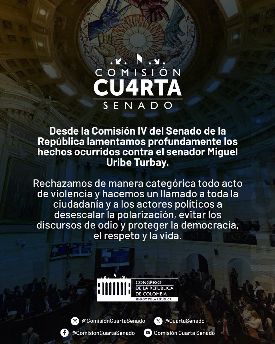 COMISIÓN CUARTA SENADO tweet media
