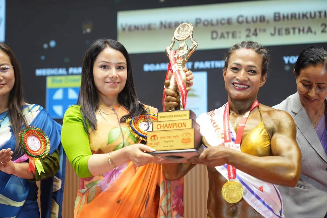 RoshanMjn's tweet photo. Congratulations Greece Maharjan And Urmila Shrestha for winning the Title : The First Pragya Memorial Bodybuilding Championship 2082.
You Deserve it.
#successfulevent https://t.co/XcOxkdlJWr