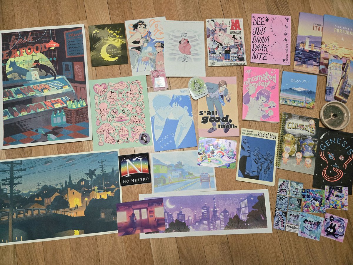 i went to tcaf for the first time since 2018 and got so much cool stuff!!!😭 everyones so amazing yippee i love art