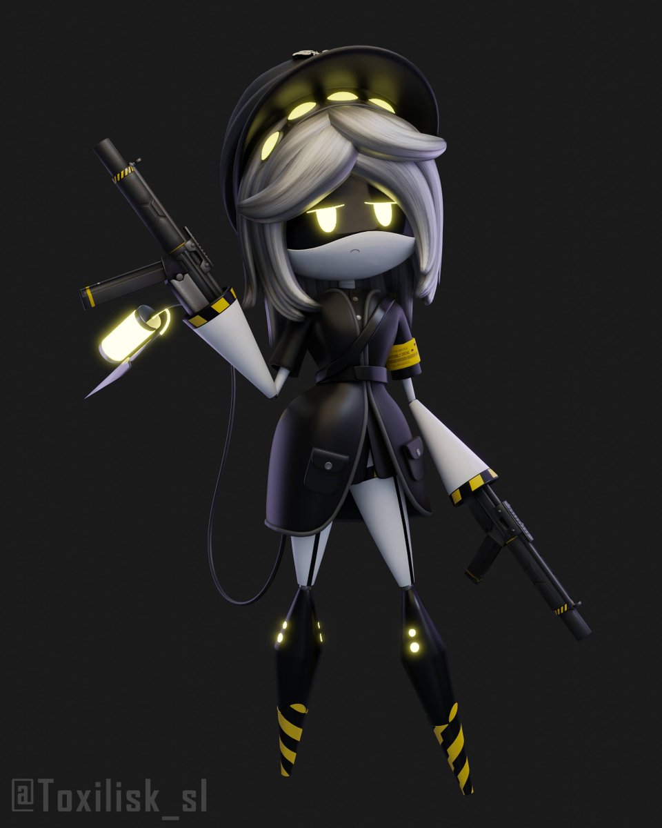 New redesign for my OC Delta. I wanted her to give off more "J vibes," since she plays the leader role and kinda fits better the personality I've intended for her.

#murderdrones #murderdronesfanart #murderdronesoc