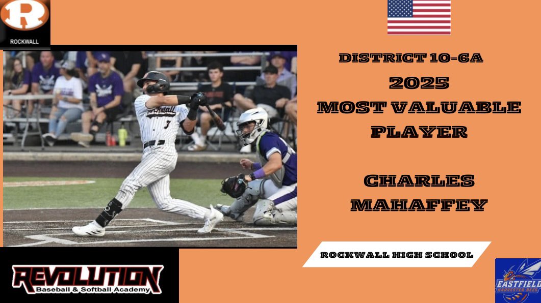 District 10-6A MVP
Charles Mahaffey
<a href="/29BarfieldKnows/">Jacob Barfield</a> <a href="/EastfieldBSB/">Eastfield Baseball</a> <a href="/CMahaffey2025/">Charles Mahaffey</a> <a href="/BRose2344/">Barry Rose</a> <a href="/ROCOgameday/">TXHS Sports Media LLC</a>