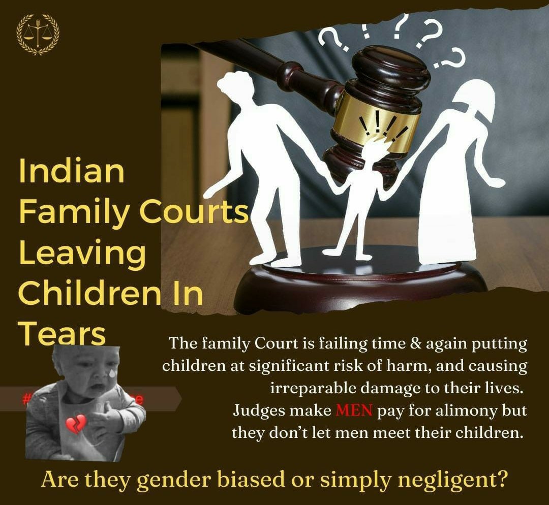 DeepSophist's tweet photo. @SamSiff @morepower2men Leaving innocent children in tears-The broken Indian family court system fails to protect children’s innocent heart from irresponsible and neglected custody fights.
Let's join forces to #StopChildAbuse and create a brighter future for the next generation #sharedparenting https://t.co/DHDM5MfOdG