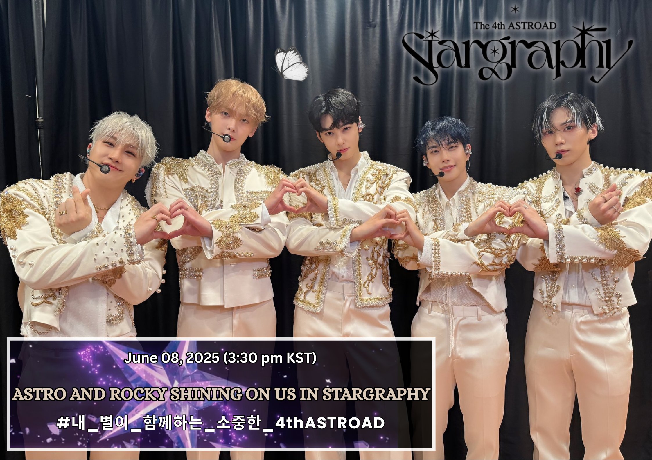 ASTRO The 4th ASTROAD Stargraphy ユンサナ ♡ ・ 250414 @officialastro 公式X [#아스트로] The 4th