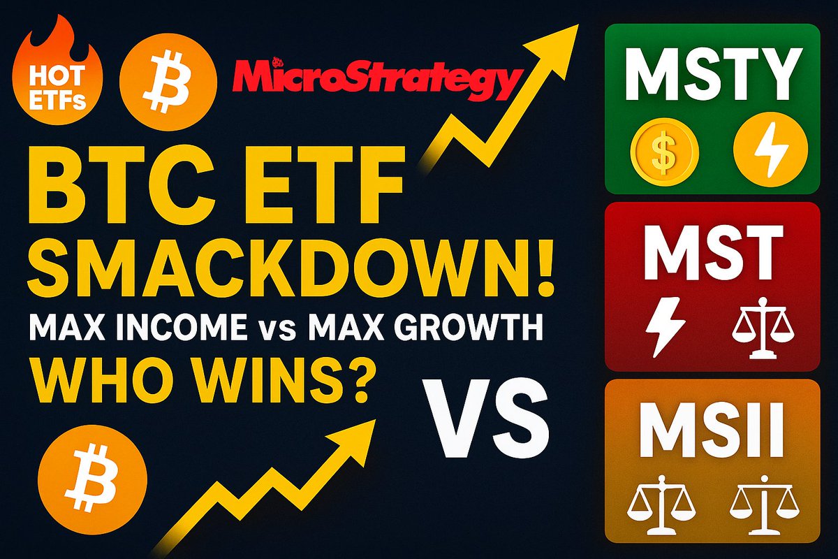 Ultimate Bitcoin ETF Deathmatch: MSTY vs. MST vs. MSII 🚀 Want to  turbocharge your portfolio with Bitcoin & MicroStrategy exposure? These 3  ETFs are fighting for your capital — but only one