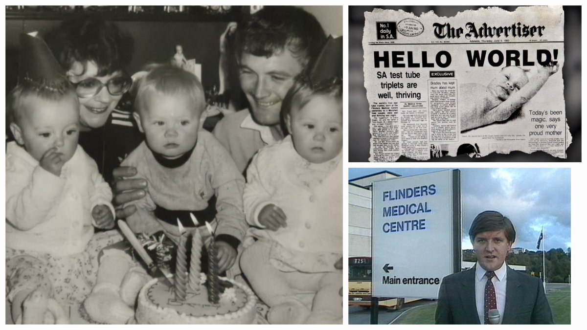 Michael Smyth (@michaelsmyth_) on Twitter photo On this day in 1983, the world's first IVF triplets were born at Flinders. #Flashback tonight <a href="/7NewsAdelaide/">7NEWS Adelaide</a> at 6pm. On this day in 1983, the world's first IVF triplets were born at Flinders. #Flashback tonight <a href="/7NewsAdelaide/">7NEWS Adelaide</a> at 6pm.