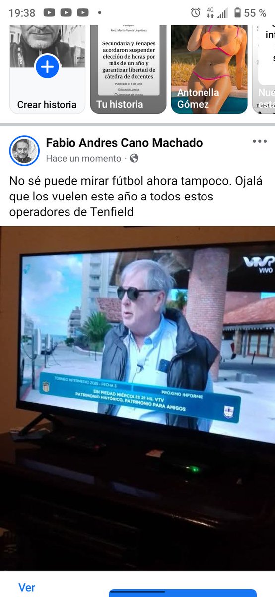 No sé puede mirar fútbol ahora tampoco. Ojalá que los vuelen este año a todos estos operadores de Tenfield