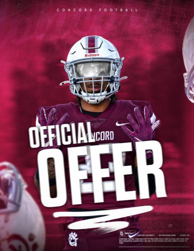 tylerdent08_'s tweet image. After a great camp and conversation with @Coach_DWhitney I am blessed to say I have EARNED another offer from @ConcordFootball