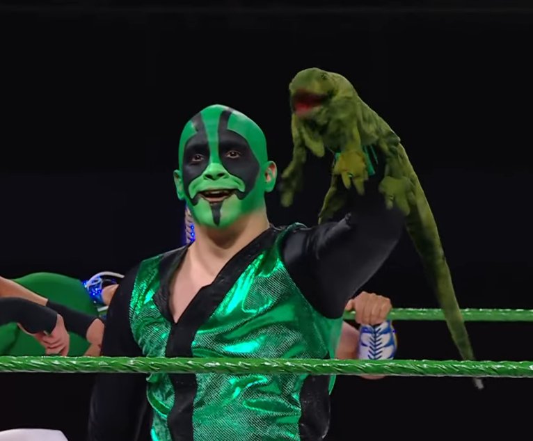 Fightful's tweet image. Thoughts on Mr. Iguana?