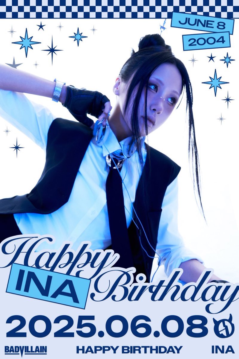 BADVILLAIN_FR's tweet photo. › ANNIVERSAIRE - 07.06.25
On est le 08 juin en Corée et donc c’est l’anniversaire de notre incroyable Ina !! Alors on lui souhaite tous un bon anniversaire 🥳❤️
HAPPY INA DAY
#HAPPY_INA_DAY
@BADVILLAIN_BPM — #BADVILLAIN #배드빌런 https://t.co/zbCNnH7iPs